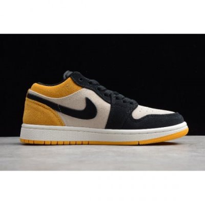 Nike Air Jordan 1 Low Altın / Siyah Basketbol Ayakkabısı Türkiye - P5SK1YRP